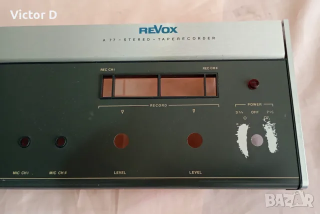 Преден панел за ролков магнетофон Revox A77 , снимка 3 - Други - 55331141