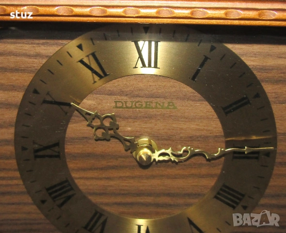 Немски настолен часовник Dugena, снимка 2 - Антикварни и старинни предмети - 54210887