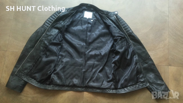Jack & Jones JCOMORTY LEATHER Jacket Размер M мъжко яке естествена кожа 14-27, снимка 11 - Якета - 54803659