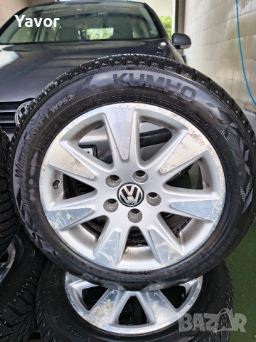 Алуминиеви джанти 5х112 с гуми  KUMHO 16" 205/55/16, снимка 8 - Гуми и джанти - 54127616