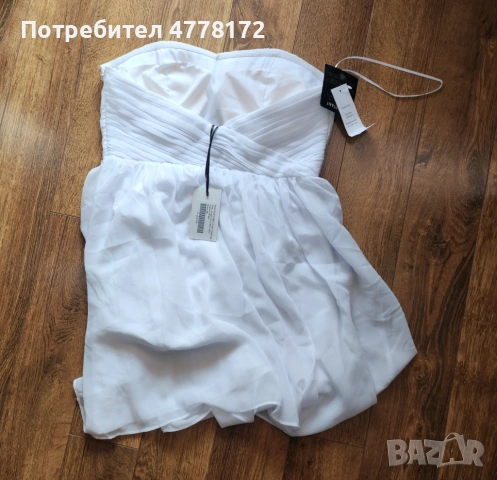 Бяла къса рокля, снимка 6 - Рокли - 53984966