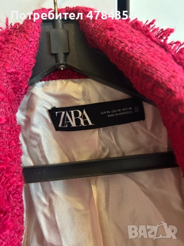 Розово сако XS ZARA, снимка 2 - Сака - 54057076