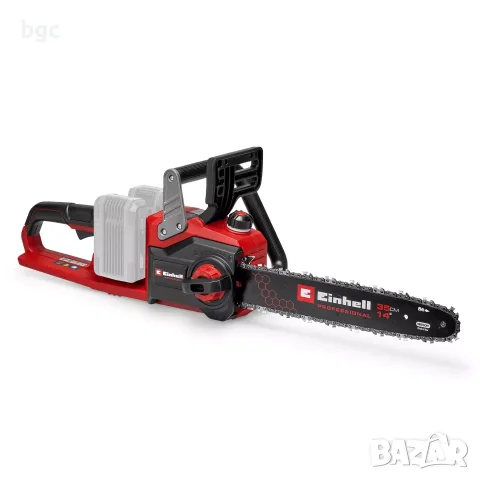 Професионален Верижен Акумулаторен Трион Einhell 36V Dual GP-LC 36/35 Безчетков TWIN-Pack мотор, снимка 2 - Моторни триони/резачки - 55545387