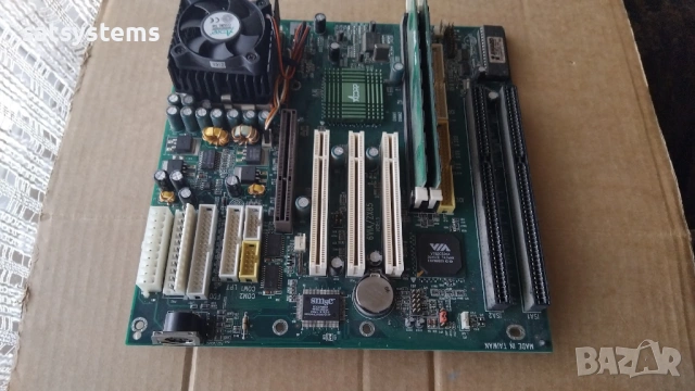 Дънна платка Acorp 6VIA/ZX85 VER:1.3 Socket 370 CPU+FAN+RAM, снимка 2 - Дънни платки - 54573702