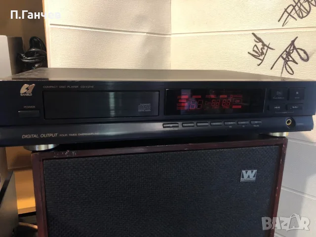 SANSUI CD-X211E TDA1541A-R1 – SAA7220P/A Диск плеър, снимка 2 - Ресийвъри, усилватели, смесителни пултове - 55347188