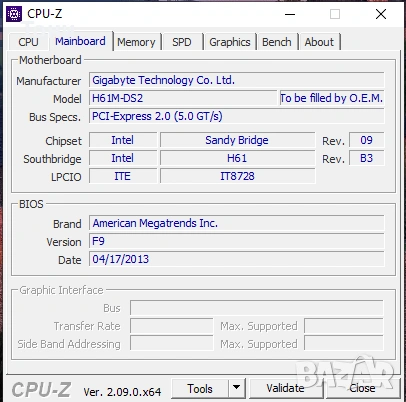 Дънна платка Gigabyte GA-H61M-DS2 с Intel Core i3-3220 + охладител + 8GB DDR3, снимка 7 - Дънни платки - 52829916