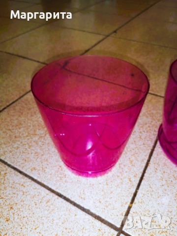 розови и лилава прозрачни саксии, снимка 5 - Стайни растения - 54264958