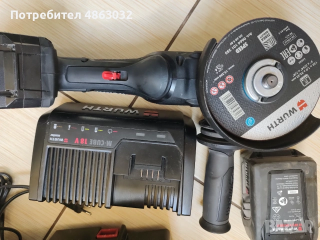 Акомулаторен Ъглошлайф WURTH AWS18-125P M-CUBE , снимка 6 - Ъглошлайфи - 55013680