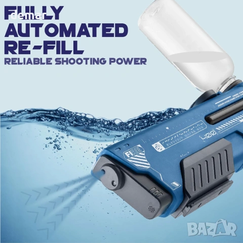 Електрически воден пистолет Aqua Blaster AB-400, акумулаторен, 600 мл, снимка 4 - Електрически играчки - 54105326