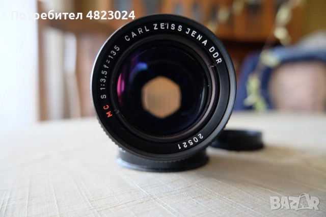 Carl zeiss Jena Sonnar MC 135mm f3.5 Lens. M42 Mount, снимка 9 - Обективи и филтри - 54664411
