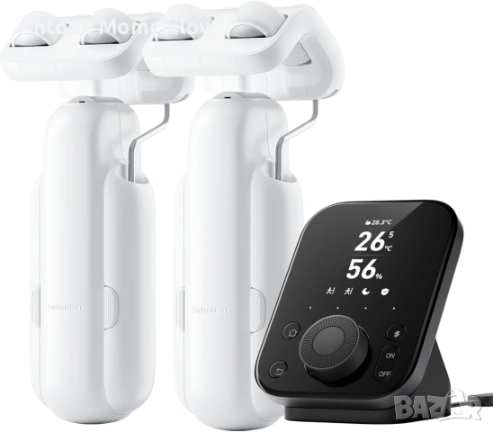 Смарт мотор за перде SwitchBot Curtain 3 + Hub 3