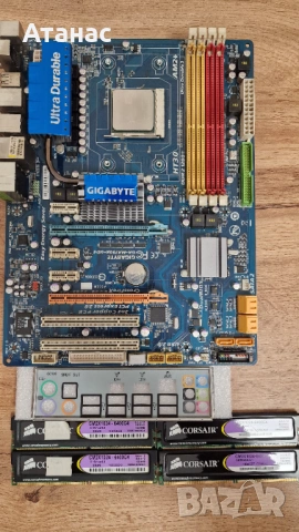 комплект Gigabyte GA-MA790X-UD4 + Phenom II X4 810 + 2GB DDR2 + Планка
