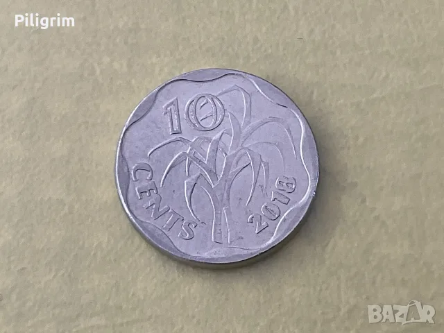 Есватини 10 цента (емалангени) 2018 г.