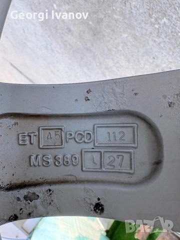 ОРИГИНАЛНИ ДЖАНТИ MERCEDES-BENZ 17” – КОМПЛЕКТ, снимка 4 - Гуми и джанти - 54756558