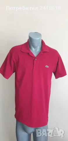 Lacoste Classic Fit  Pique Cotton Mens Size 4 - M  ОРИГИНАЛ! Мъжка Тениска!, снимка 5 - Тениски - 55295575