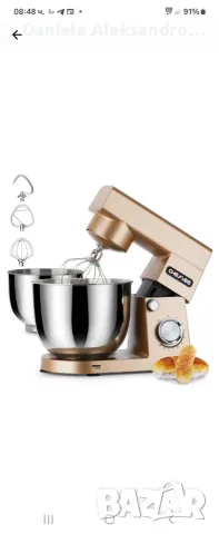 Кухненски Миксер Cheflee Stand Mixer 1500W с Купи  от Неръждаема Стомана 4,5 и 5,5 L