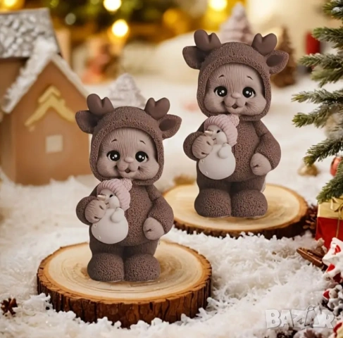 Молд еленче със снежен човек , снимка 8 - Форми - 54226266