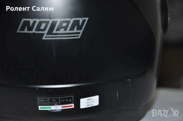 Модуларна каска Nolan N90-2 с вградена N-Com B601S – Размер XL, снимка 8 - Аксесоари и консумативи - 54371141