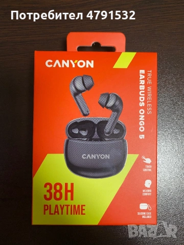 Безжични слушалки CANYON + кейс (чисто нови)