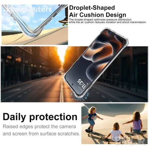 MAK за Motorola Edge 70 Pro 5G / Edge 70 Pro+ 5G Airbag Удароустойчив TPU Калъф със Скрийн Протектор, снимка 2 - Калъфи, кейсове - 55440079