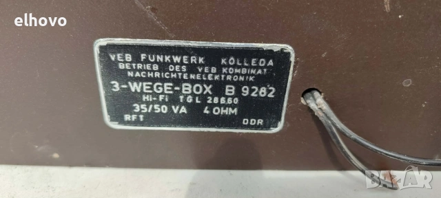 Тонколони RFT B9282, снимка 5 - Ресийвъри, усилватели, смесителни пултове - 53909039