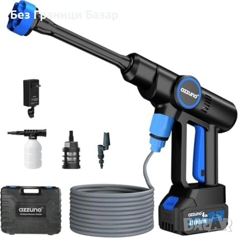 Нова Акумулаторна Преносима водоструйка 850 PSI с батерия и пяна за кола двор градина