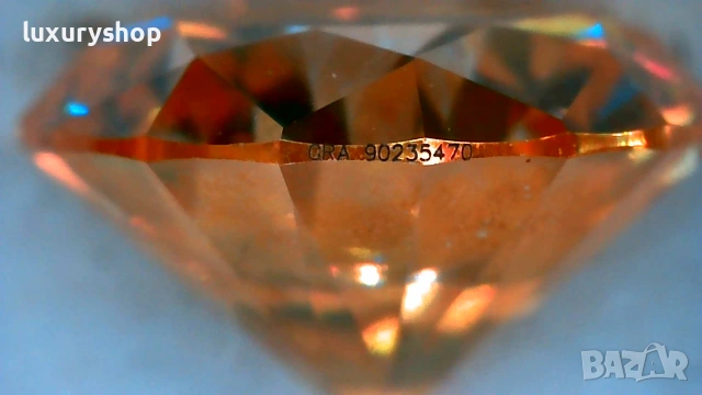 Диамант, Moissanite Brilliance, жълт със сертификат, гравиран номер на камъка - 35 евро - 1 карат