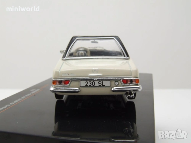 Mercedes 230 SL W113 Pagode Hardtop 1964 - мащаб 1:43 на IXO моделът е нов в PVC дисплей-кейс, снимка 6 - Колекции - 54503956