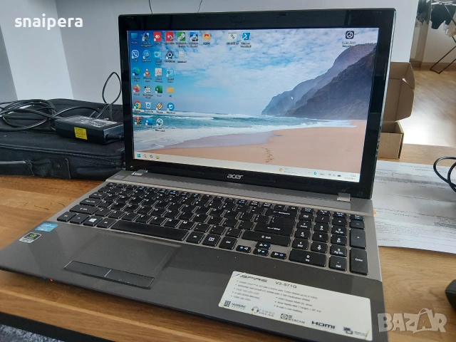 Лаптоп Acer Aspire V3-571G, снимка 4 - Лаптопи за дома - 55236792