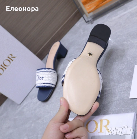 Дамски чехли Christian Dior, снимка 6 - Чехли - 54712990
