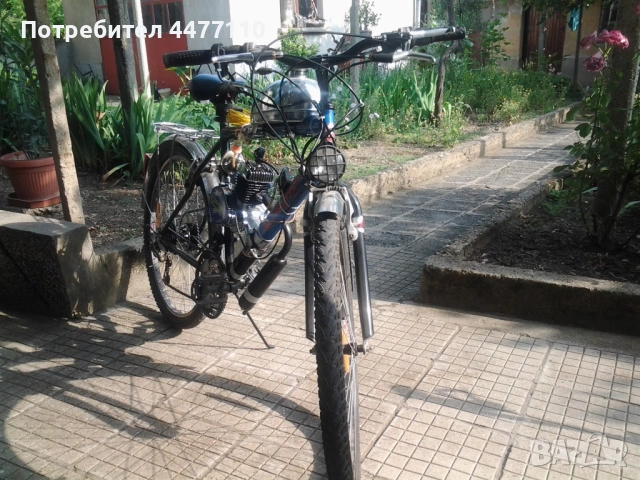  Велосипед с  нов двутактов двигател, снимка 2 - Велосипеди - 54166903