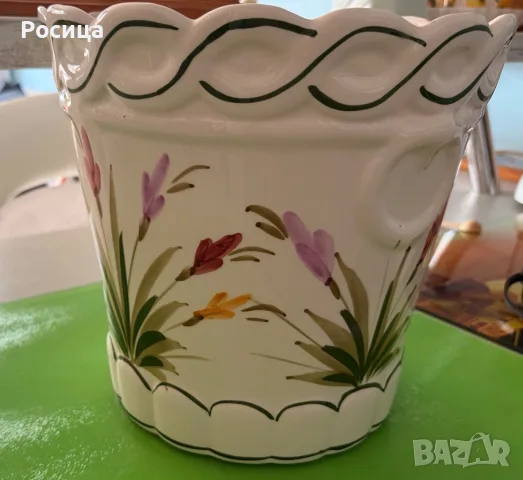 Голяма Винтидж саксия / кашпа, снимка 2 - Саксии и кашпи - 54858196