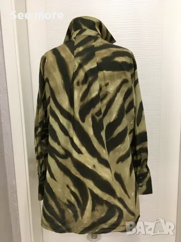 Massimo Dutti риза зебра 38, снимка 4 - Ризи - 53445070