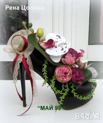 Екзотична орхидея в елегантна обувка, снимка 3 - Романтични подаръци - 54261842