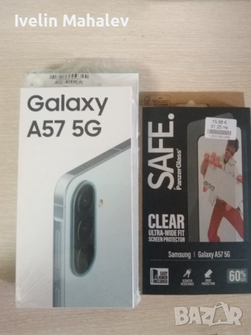 НОВ Samsung galaxy A57 5G + бонус power bank 10000 mah & Protector