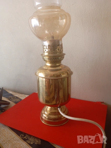 Винтидж настолна лампа, снимка 4 - Настолни лампи - 54096214