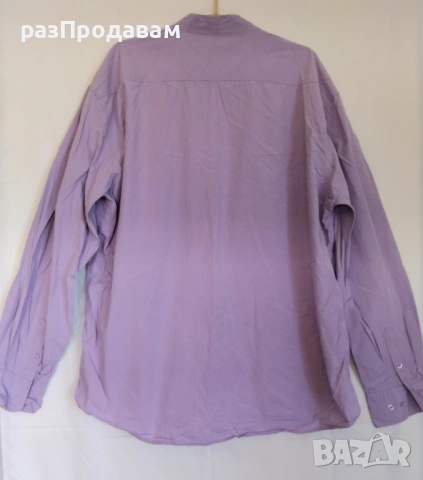 Лилава РИЗА - Голям Размер - 100% Памук- Марка b.p.c., снимка 5 - Ризи - 54801330