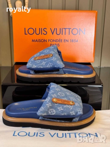 Louis Vuitton Нови Дамски Чехли Луи Витон Различни Цветове , снимка 7 - Чехли - 54620755