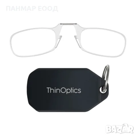 Компактни диоптрични очила ThinOptics с черен ключодържател, диоптри от +1.0 до +2.5, снимка 2 - Слънчеви и диоптрични очила - 55670799
