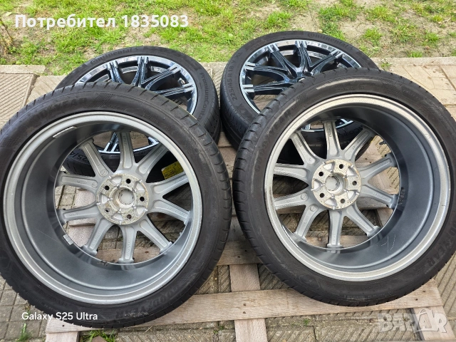 Лети джанти 18ки 5х114.3 Nissan + летни гуми 225/45/18, снимка 10 - Гуми и джанти - 54584318