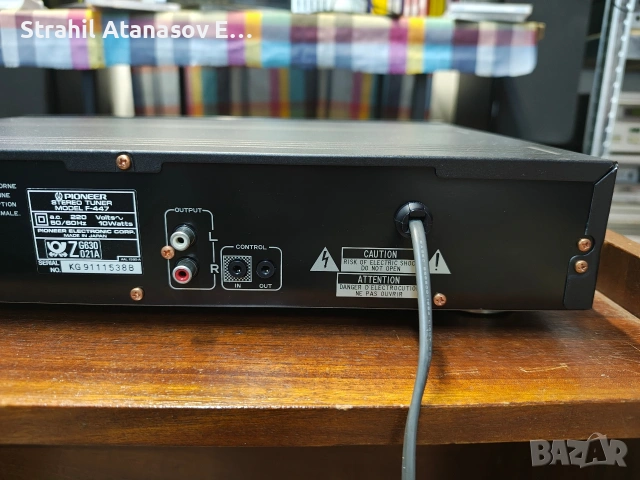 Pioneer F-447 Стерео Тунер, снимка 11 - Радиокасетофони, транзистори - 54108733
