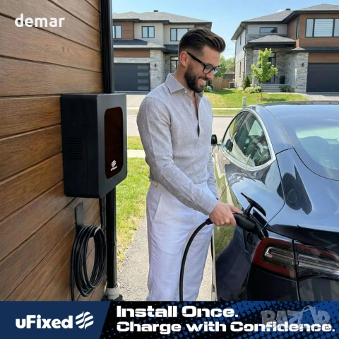Компактна кутия за външно зарядно устройство Tesla и ChargePoint,черна, снимка 2 - Аксесоари и консумативи - 54632129