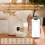 Чисто нова смарт автоматична хранилка Kitplus 9L с вакуумно запечатване и WiFi приложение   , снимка 8