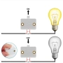 Вграден ключ за осветление на гардероб със сензор, 1A/250V/40W – Комплект 2 броя, за шкаф 10462, снимка 4