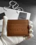 Кожено портмоне тип card holder, Burberry, тъмно кафяво, снимка 6