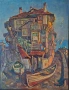 Картина "Созопол", худ. Г. Паунов - Паунец, 1982 г., снимка 2