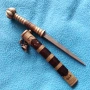 Уникален старинен нож, кама., снимка 3