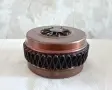 Винтидж медна кутия. Ръчна изработка 9см., снимка 1