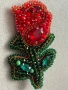Невероятна Handmade брошка - Роза , снимка 3