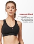 Спортен сутиен подплатен , преплетен гръб – Черен XL (90E/90F/90G), снимка 5
